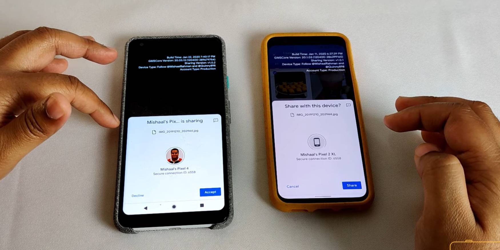 Nearby sharing android test 1