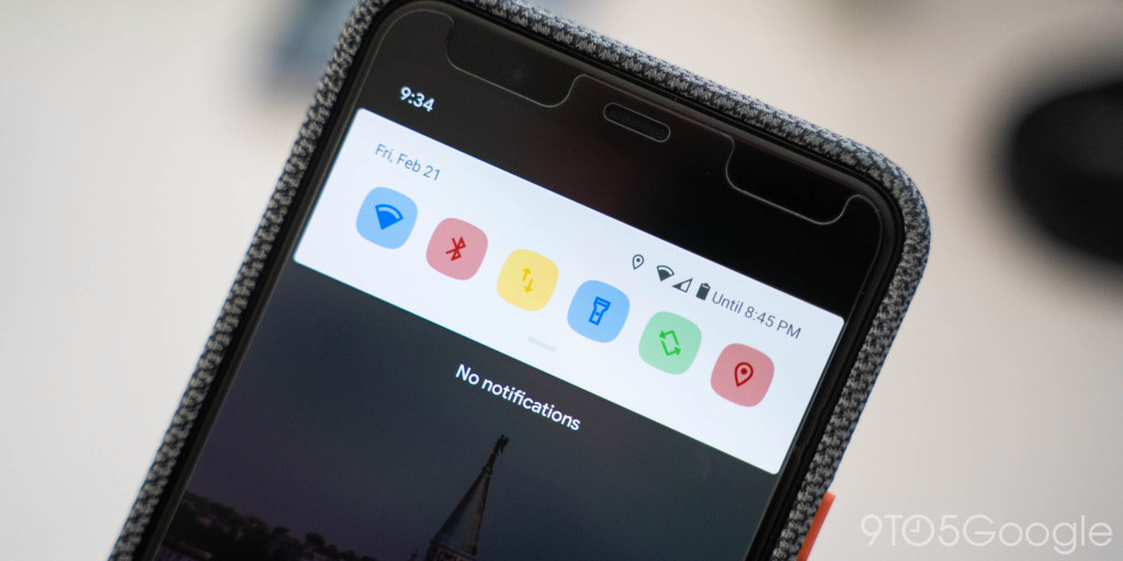 Android 11 color quick settings