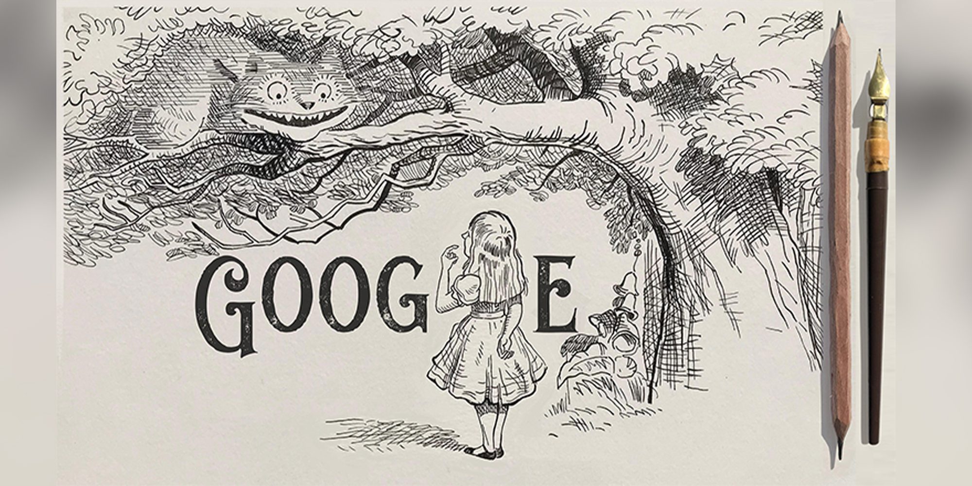 Google doodle sir john tenniel
