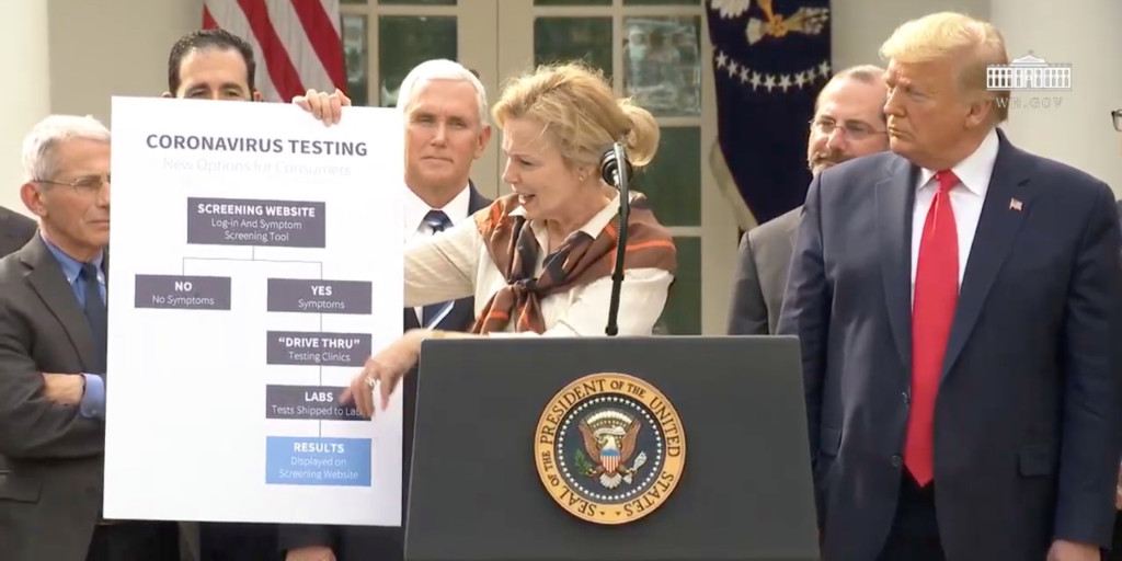 Google coronavirus testing website