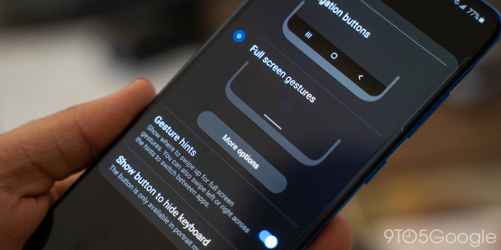 Galaxy s20 gesture navigation 1