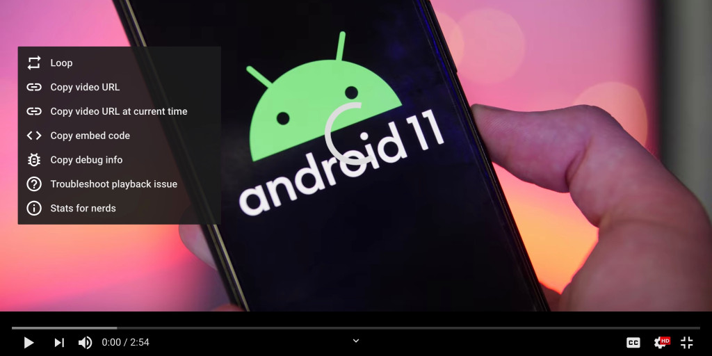 Youtube right click loop