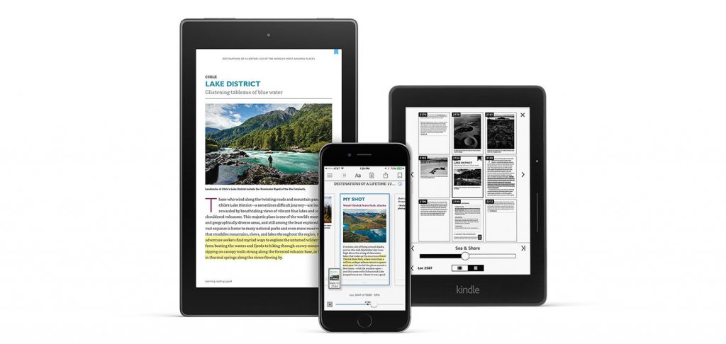 Amazon kindle on mobile devices