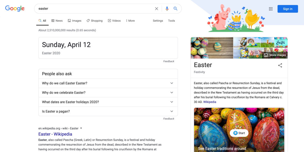 Google Search gains actual Easter eggs to mark Easter Chrome Geek