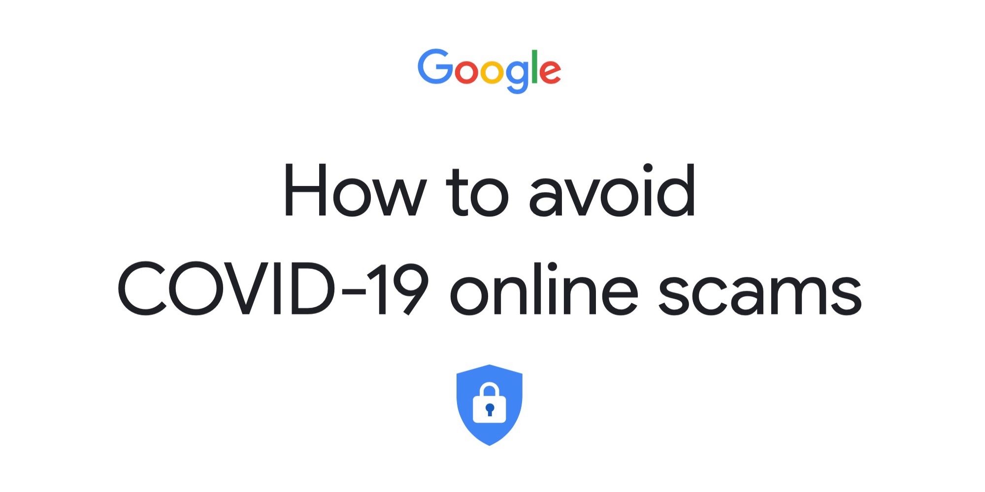 Google security covid‑19 scams