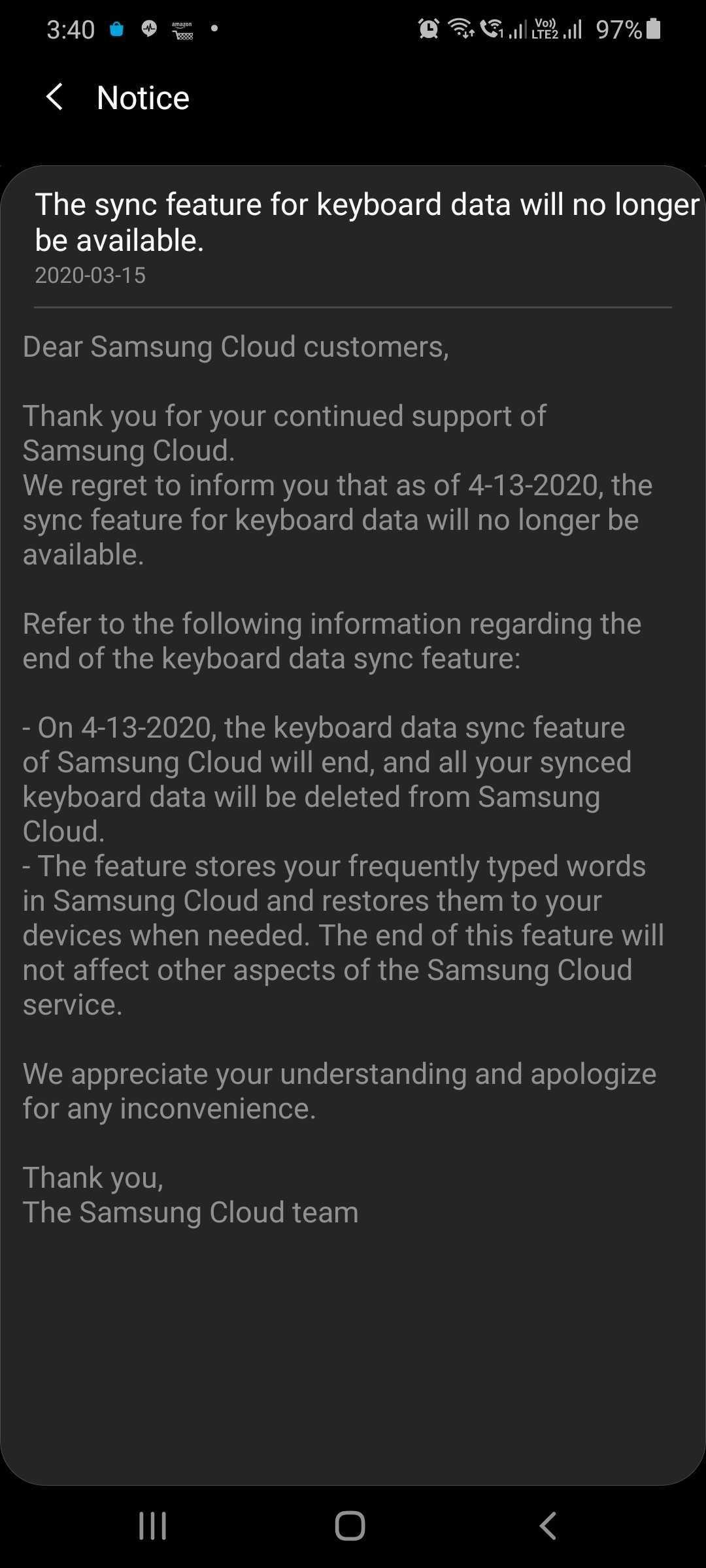 Samsung cloud keyboard sync data 1