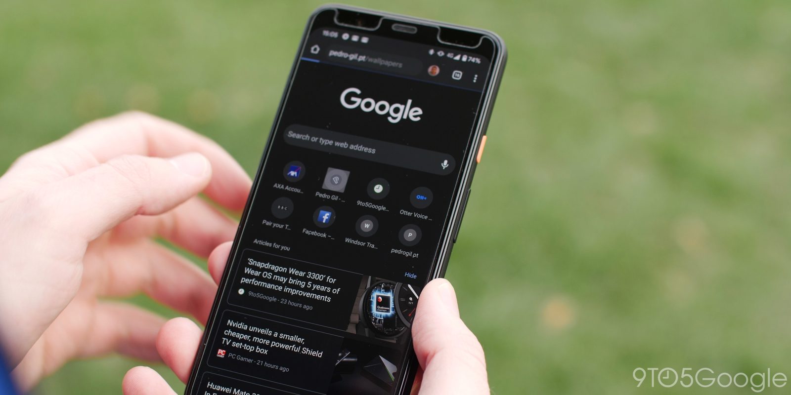 Chrome for android may bring dark mode to google search