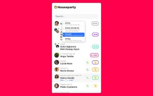 Houseparty chatting