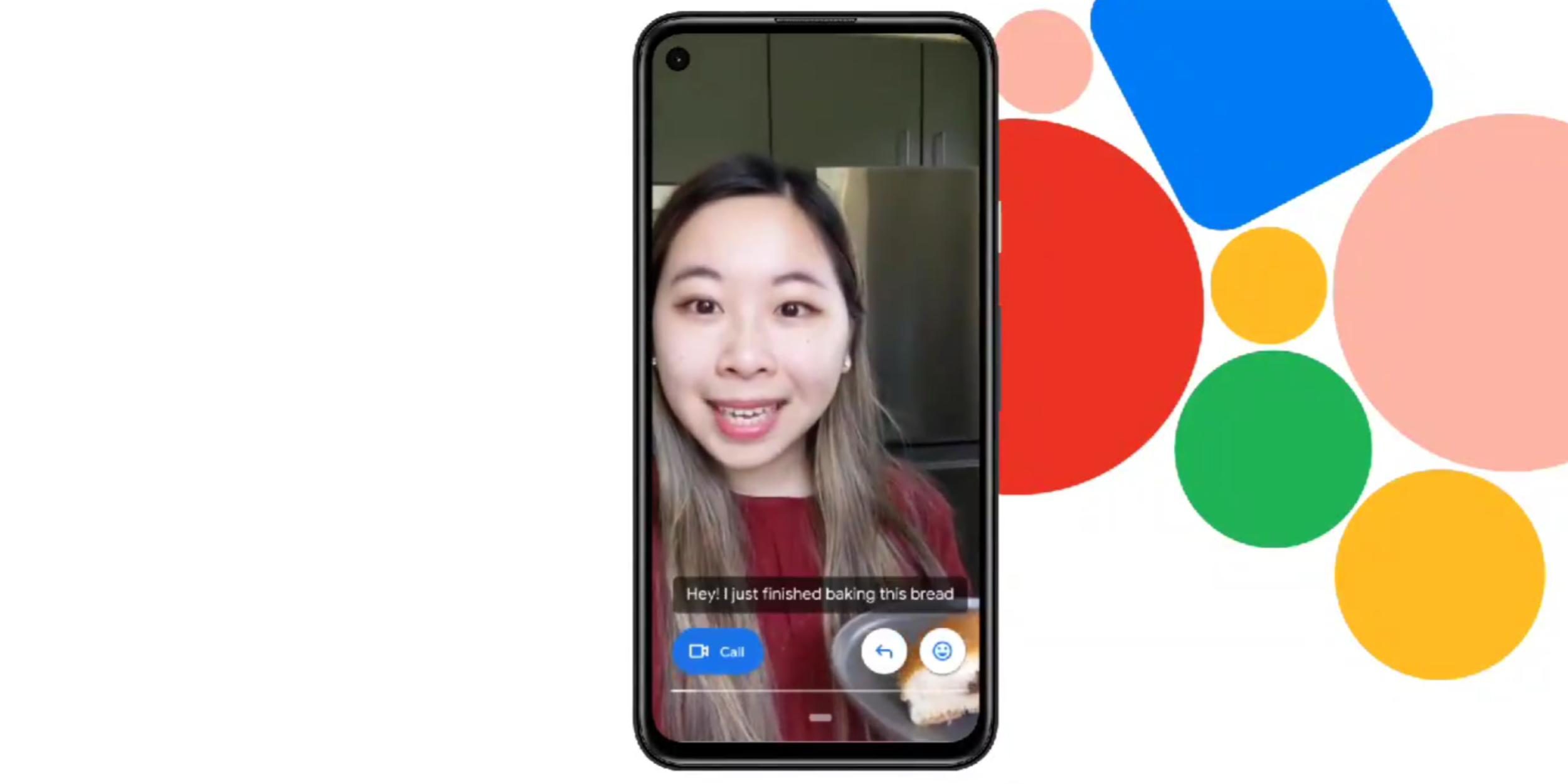 Google duo message captions