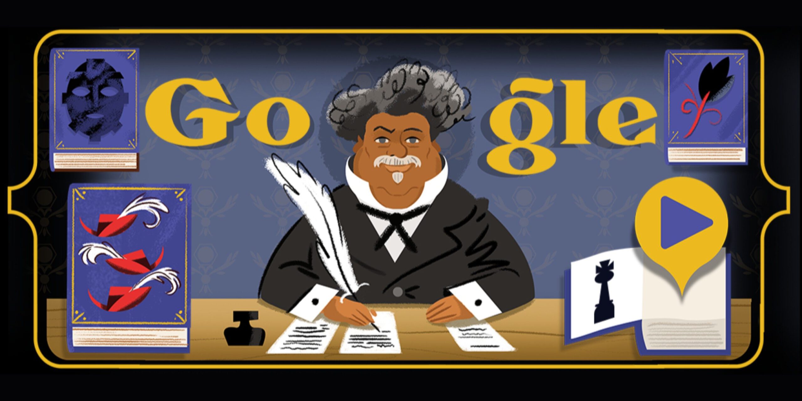Alexandre dumas doodle scaled