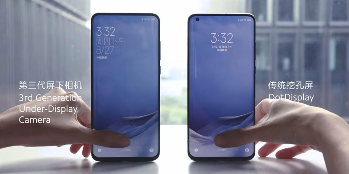 Xiaomi under display camera 1