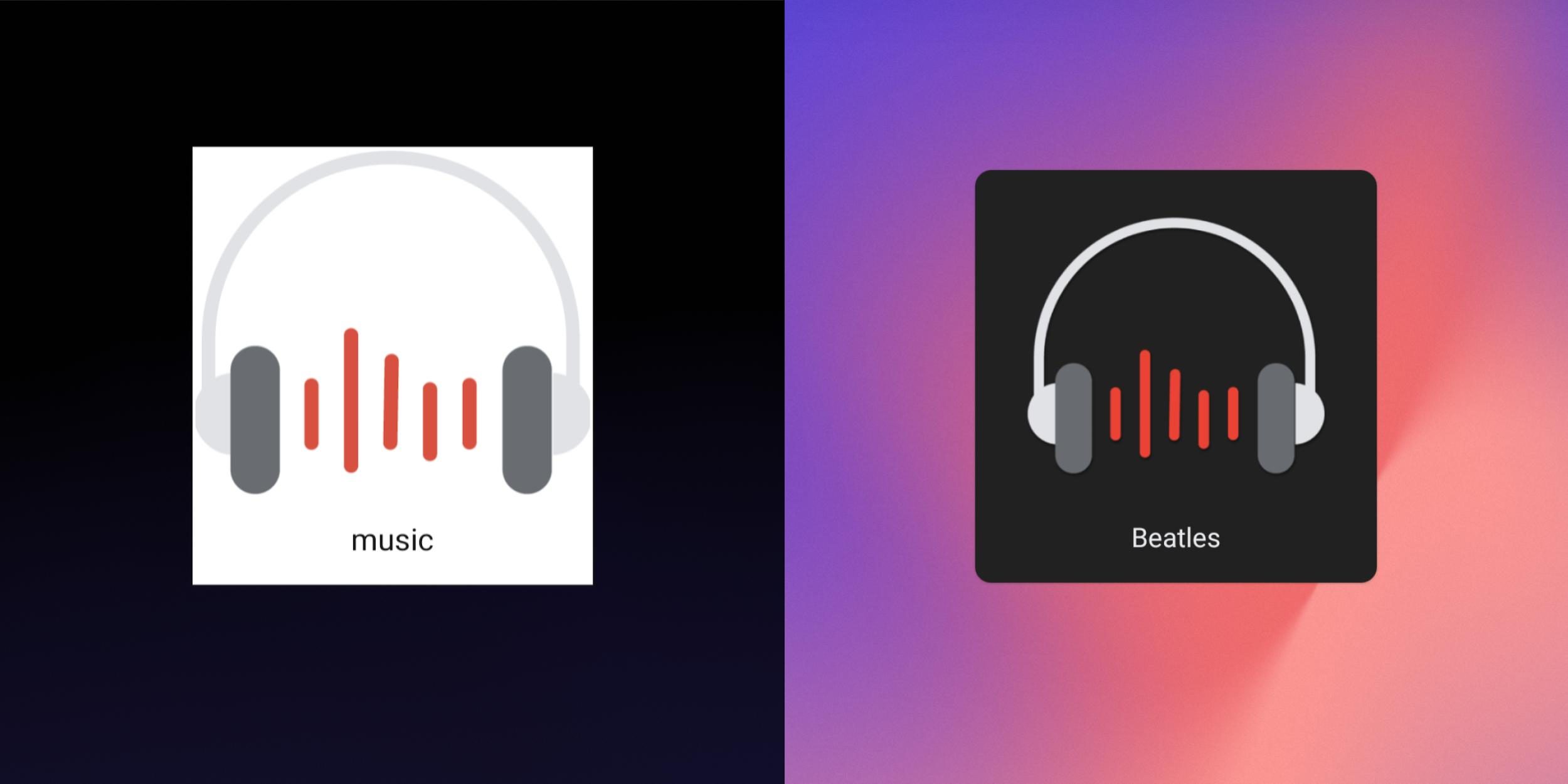 Action blocks dark theme