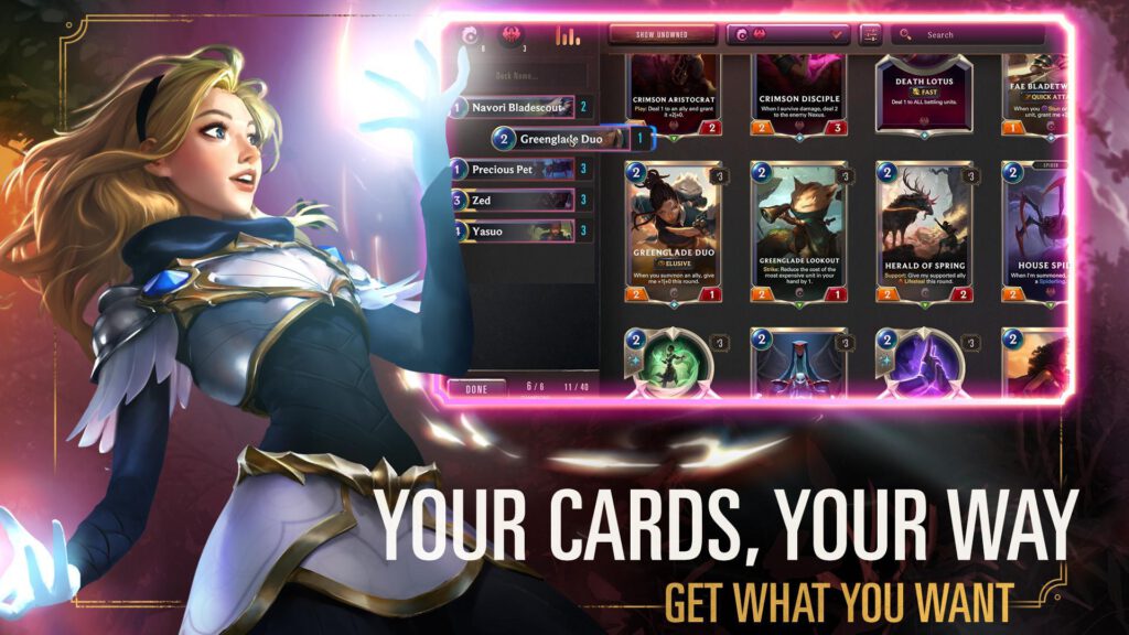 Card game choose strategy