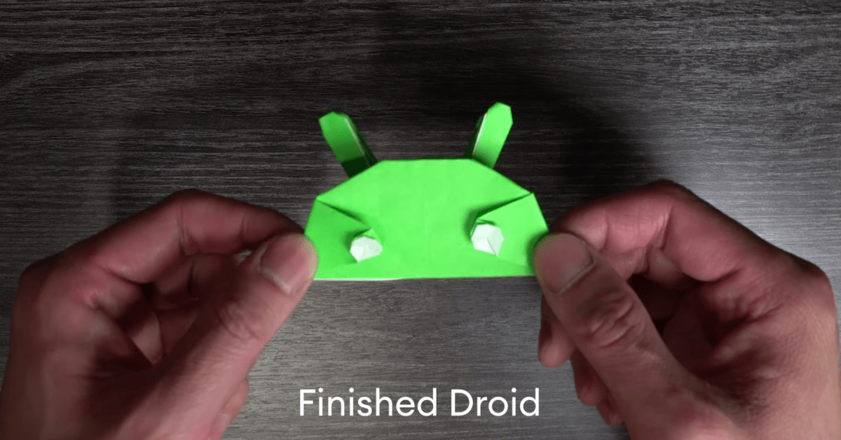 Android origami mascot