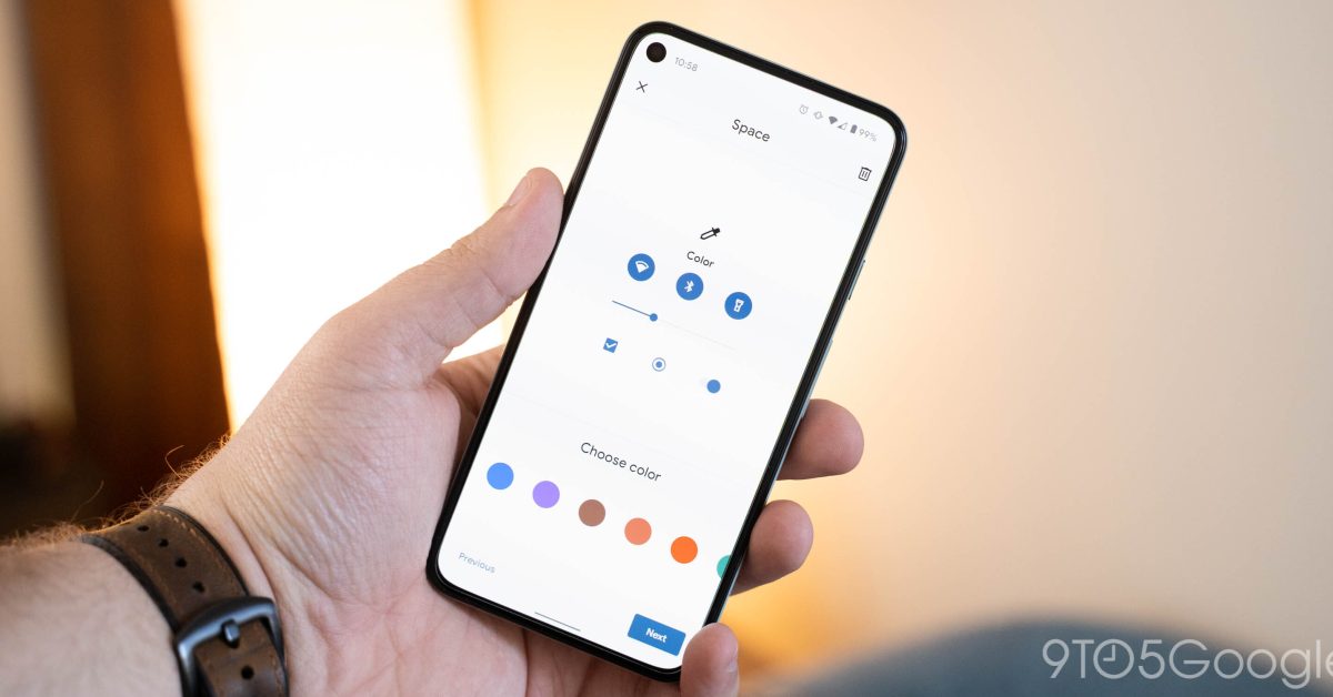 Android theme colors