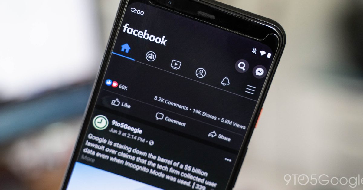 Facebook android dark mode 1 1