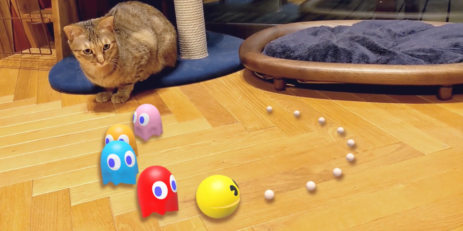 Google search adds ar pac man 3d hello kitty gundam and