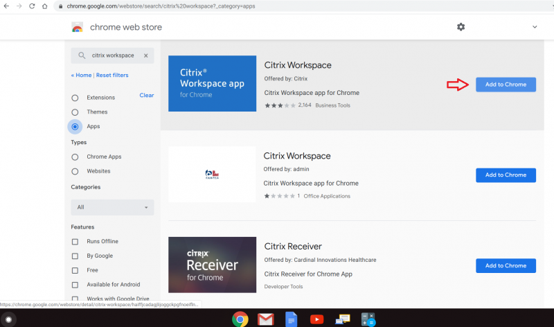 Citrix at Chrome Store