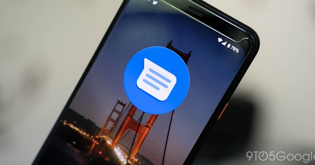 Message beginning. Google messages.