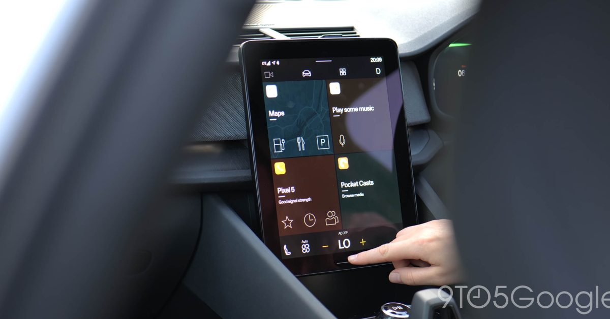 Android automotive dashboard polestar 2 1