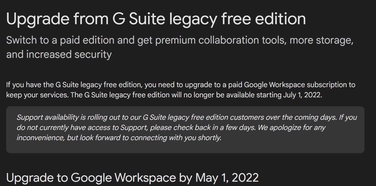 Google announces the end of g suite legacy free edition 534727 2