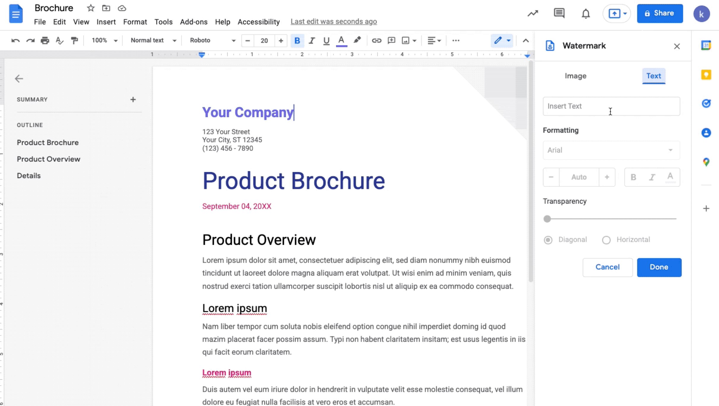 Google docs finally getting watermark support 534749 2