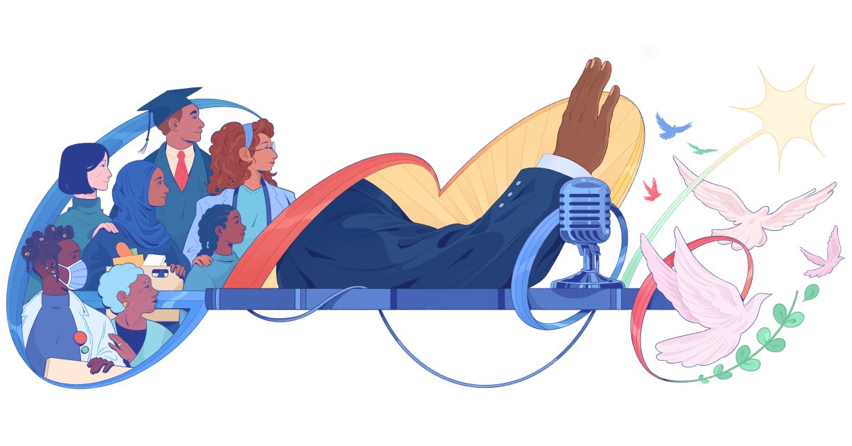 Martin luther king jr day 2022 doodle