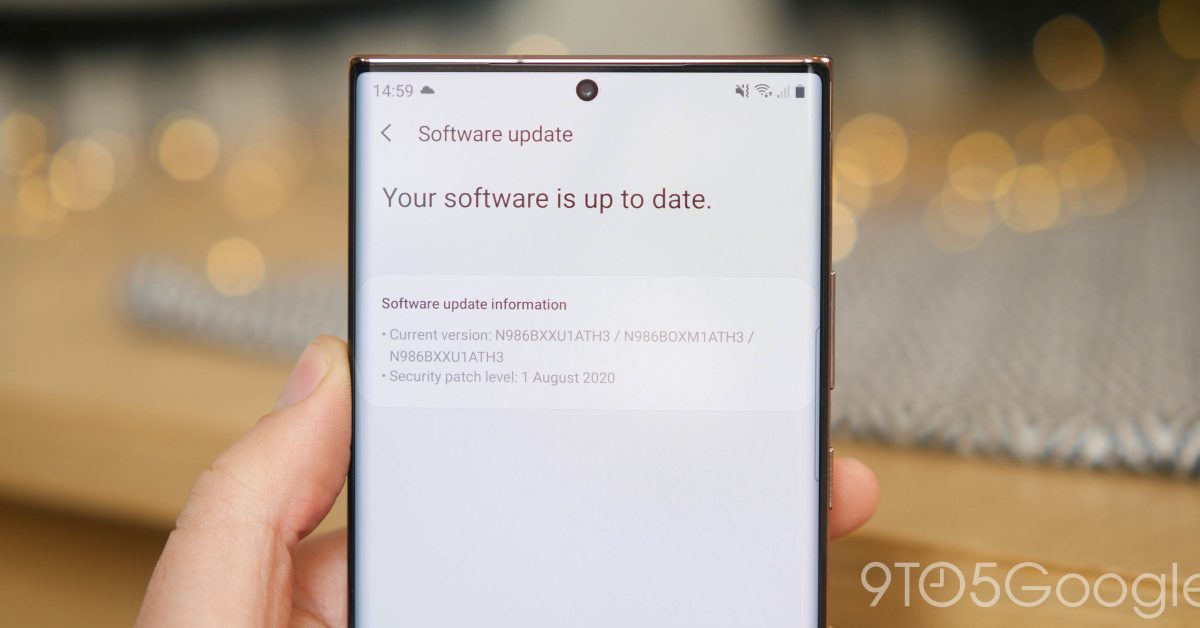 Note 20 ultra software update