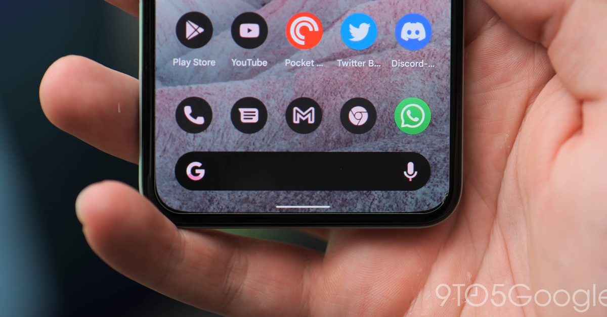 Pixel launcher themed google search widget 2