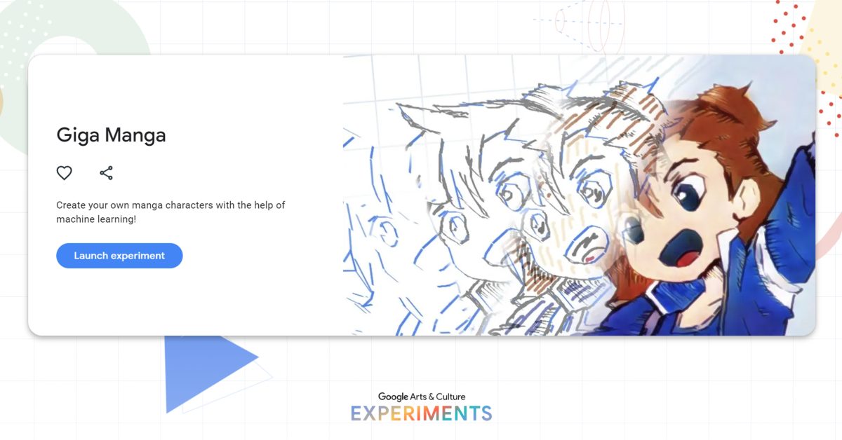 Giga manga google arts and culture web app