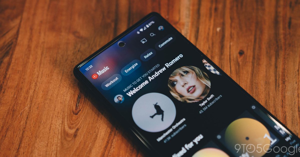 Youtube music on pixel 6 1 2