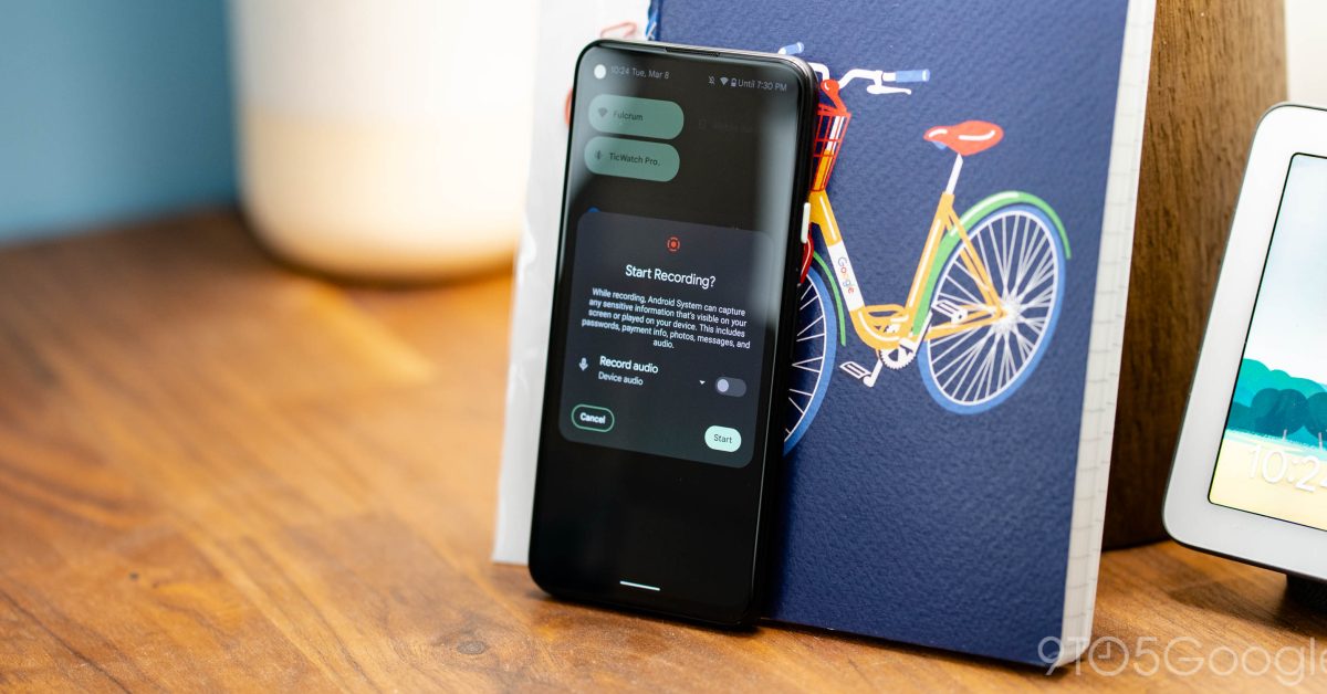 Android 12l screen recorder 1
