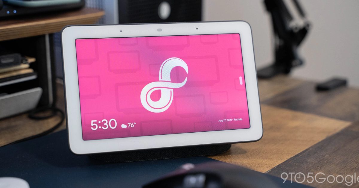 New fuchsia logo nest hub