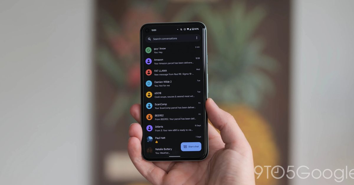 Google messages material you homescreen