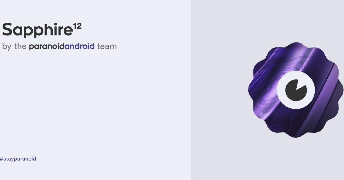 Paranoid android 12 sapphire