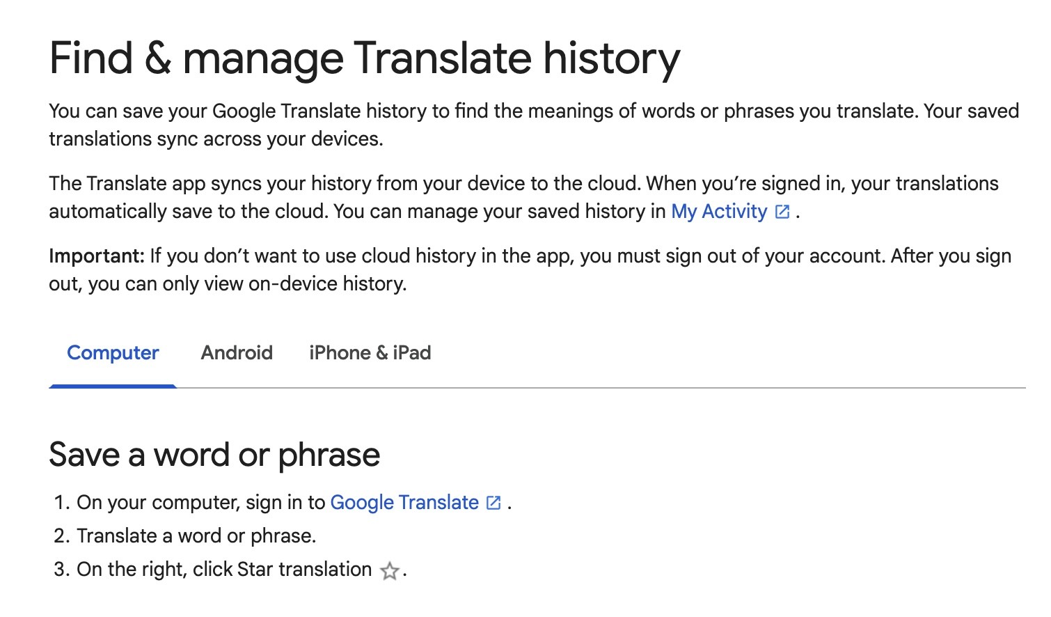Google translate now syncs history across devices 535348 2