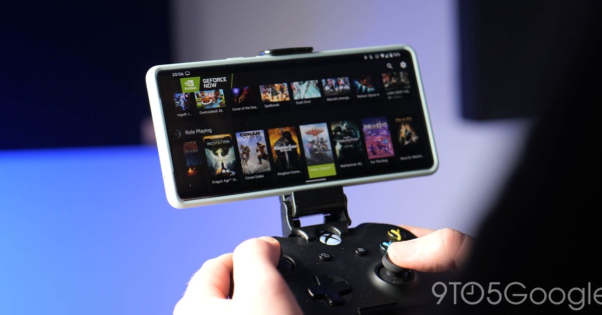 Geforce now in controller cradle