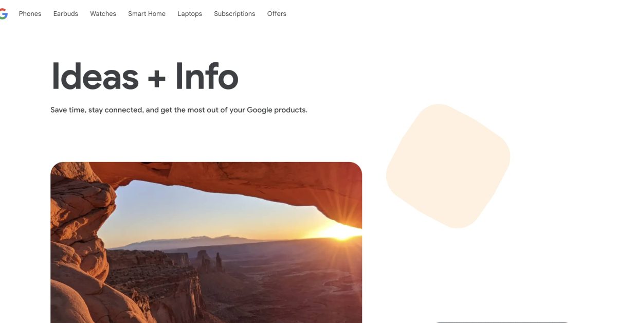 Google store ideas info cover