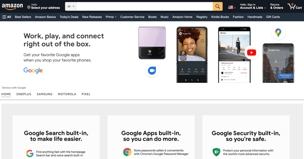 Google amazon store