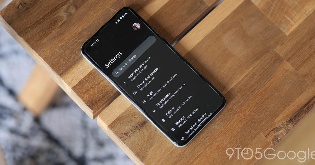 Settings android 12 beta 3