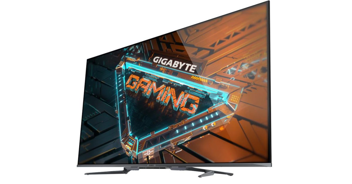 Gigabyte 4k 120hz 55 inch gaming monitor with android tv
