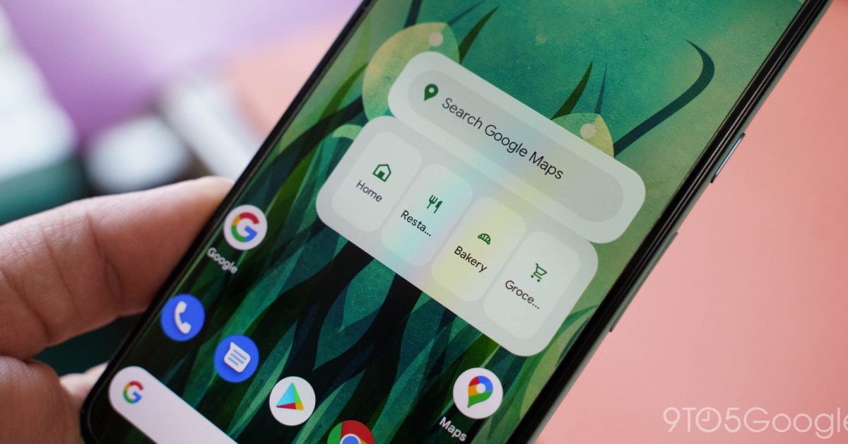 Google maps widget android 12 1