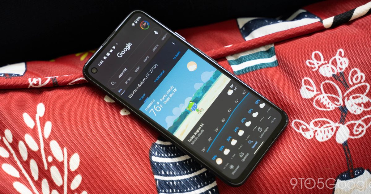 Google weather frog 1