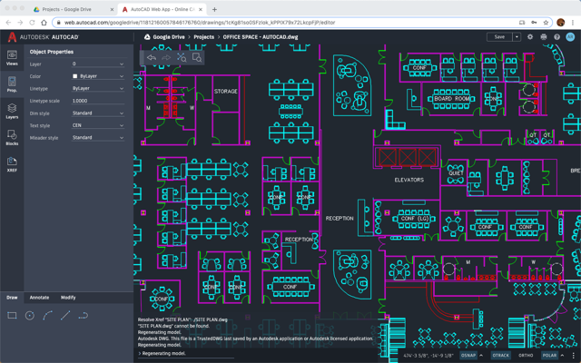 Autocad web view