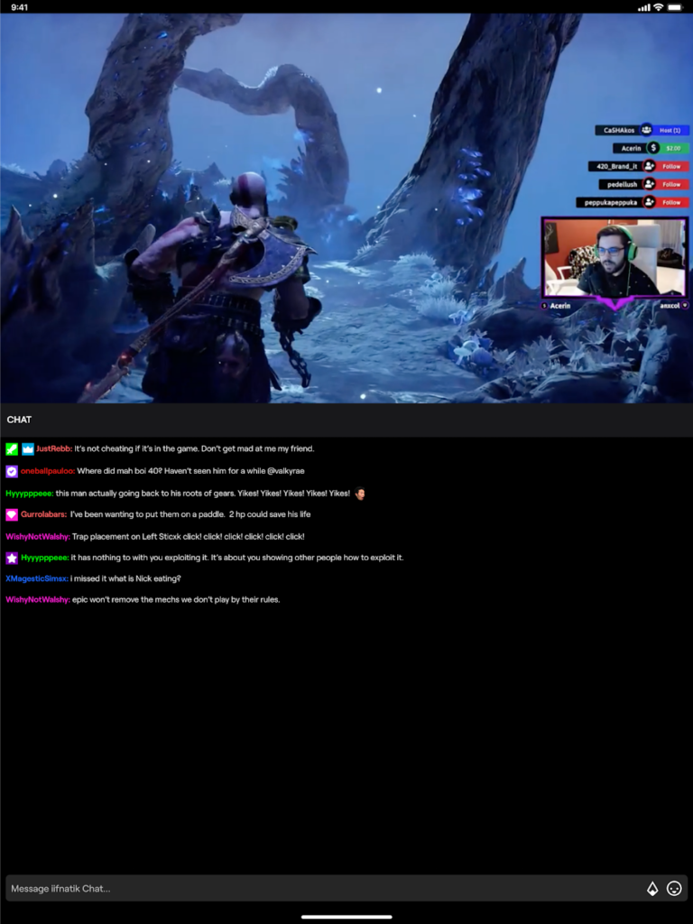 God of war twitch