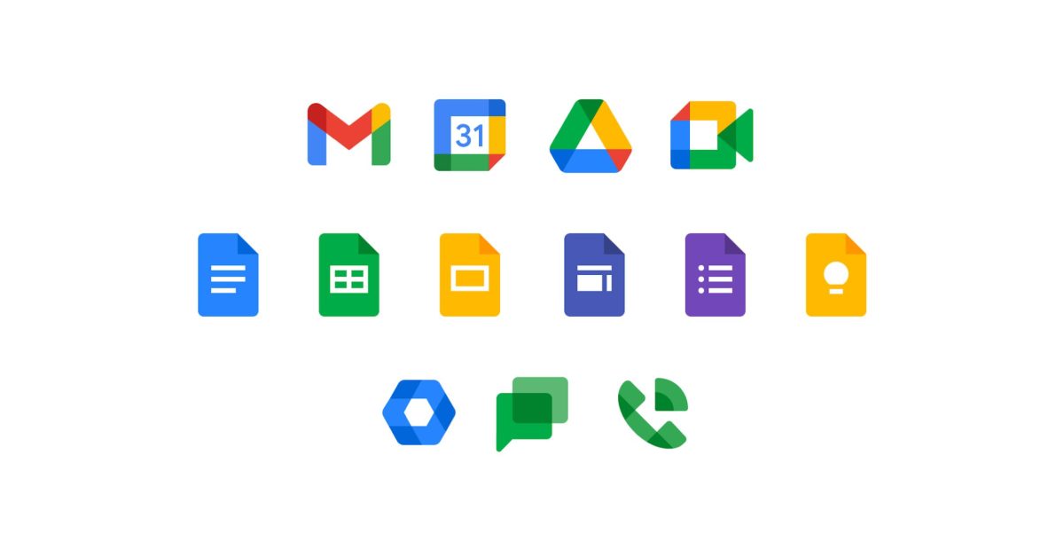 New google workspace icons