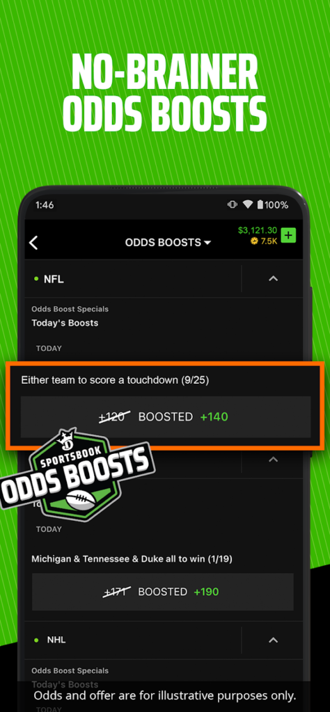 Boost odds
