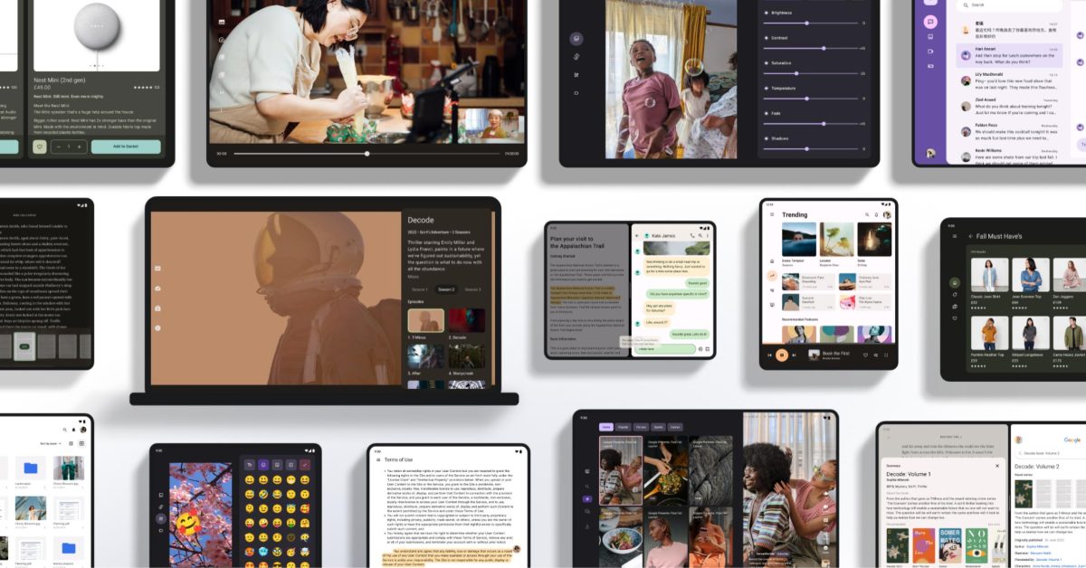 Google tablet foldable apps cover