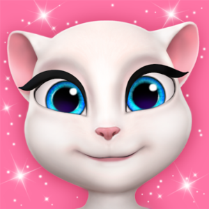 My talking Angela logo