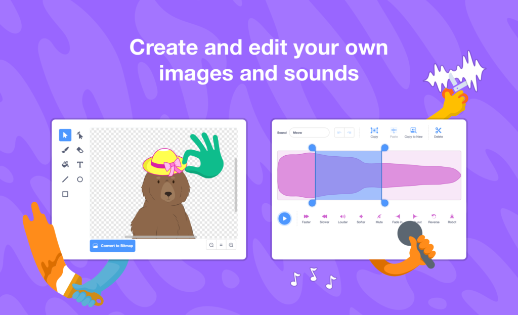 Create images and sound